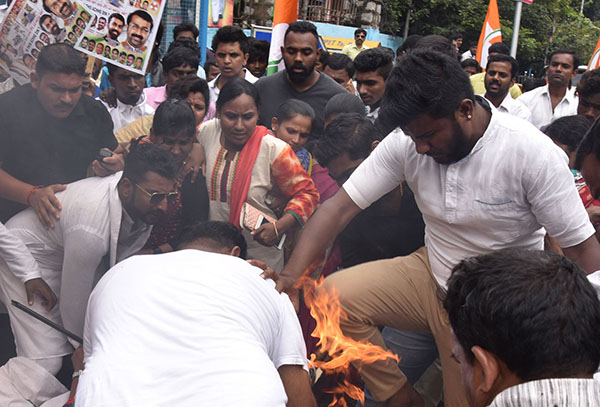 ಮೋದಿ ಸರಕಾರದ ವಿರುದ್ಧ ಯುವ ಕಾಂಗ್ರೆಸ್ ಪ್ರತಿಭಟನೆ